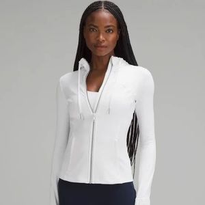 lululemon white define jacket *hooded*